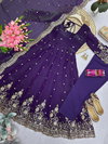 Ssc 718 Fandy Silk Embroidery Sequence Work Readymade Suits